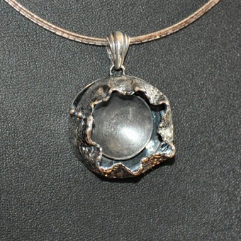 СРЕБЪРЕН МЕДАЛЬОН, РЪЧНА ИЗРАБОТКА